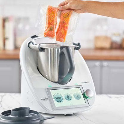 Sous-vide salmon prepared in the Vorwerk Thermomix TM6