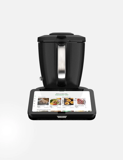 Vorwerk Thermomix TM7 - guided cooking screen with step-by-step recipe instructions
